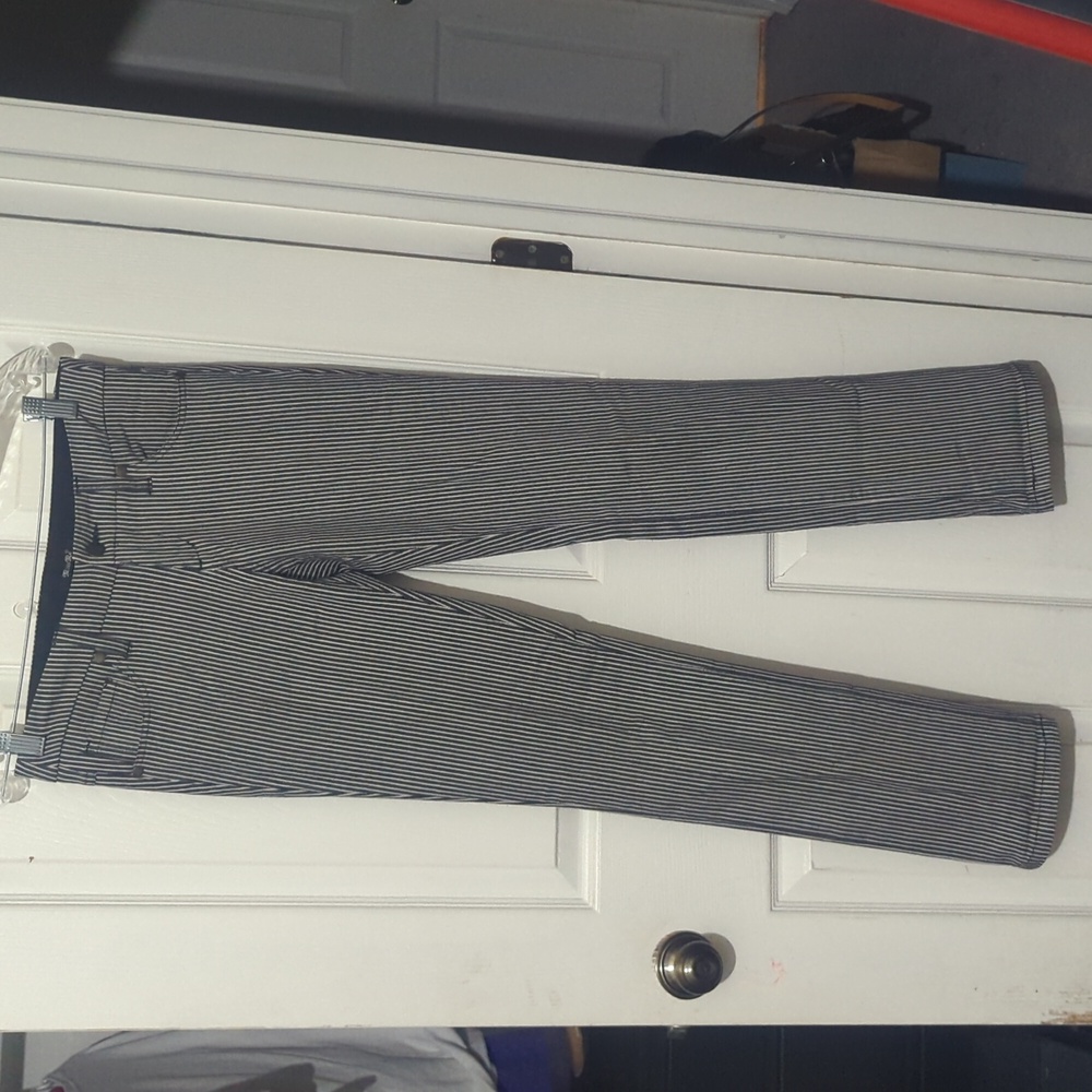 Miss Me Black Striped Pants Size small